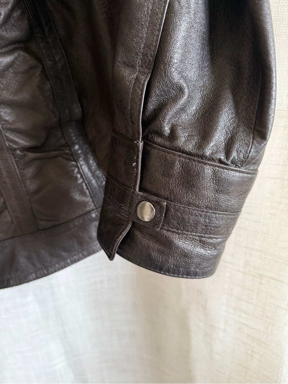Leather Moto Jacket - Picture 6 of 12